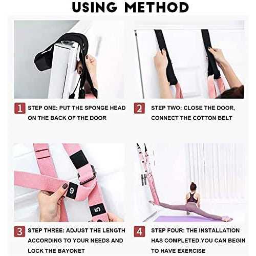 Fitness Yoga Stretching Strap Adjustable Leg Stretcher Back Bend Assist Trainer - Image 5