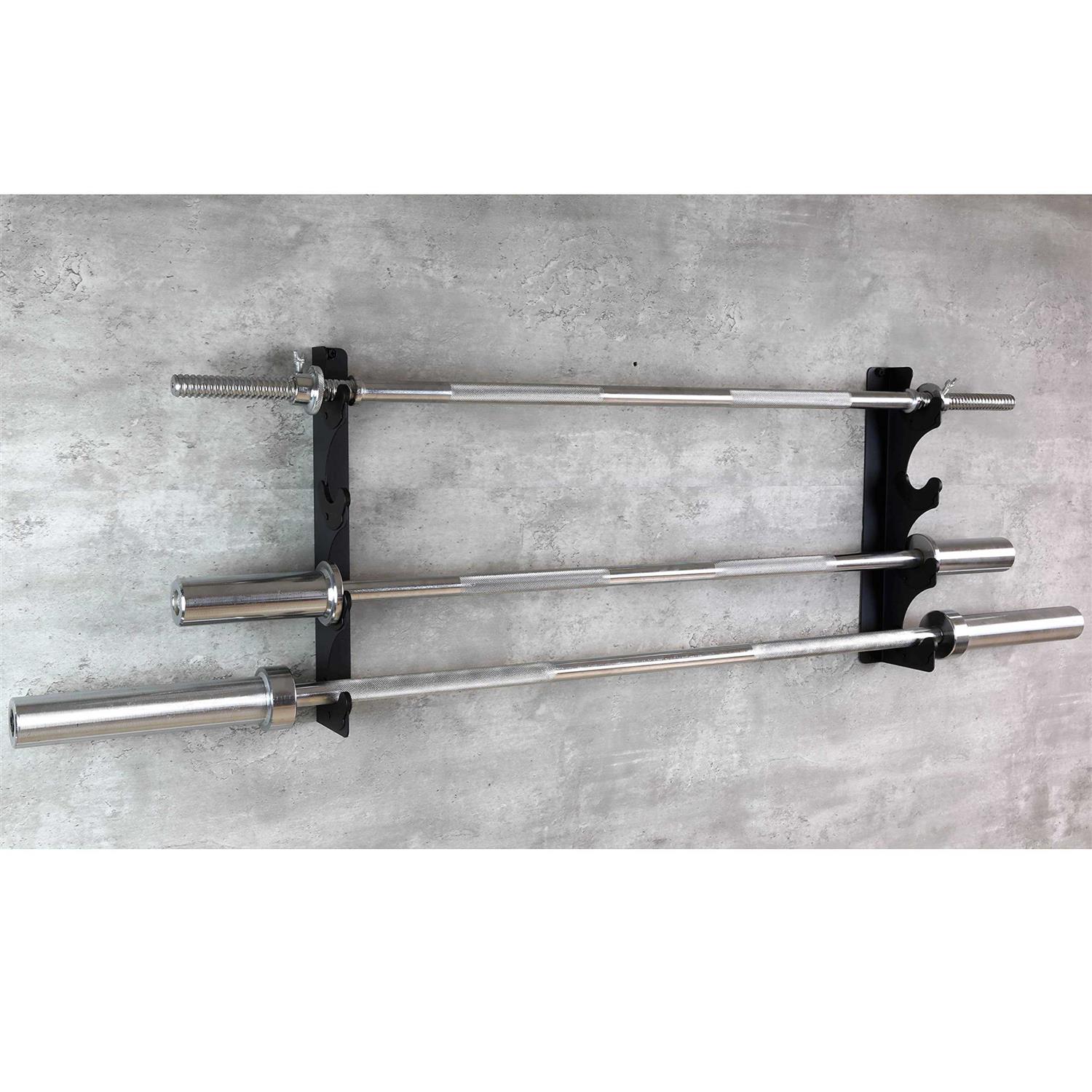 Lovind Barbell Rack Barbell Holder Wall Mount Barbell Storage Holder Olympic Bar Hanger for Home - Image 4