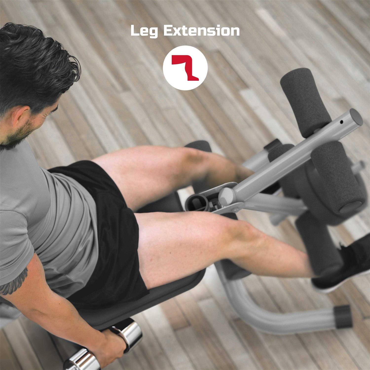 FitRx Workout Bench, Weight Bench with Adjustable Incline, Curl Bar, and Leg Lever for Home Gym Exercise Equipment - Image 3