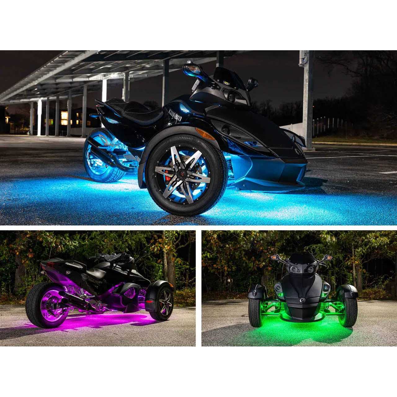 LEDGlow Bluetooth Advanced Million Color Can-Am Spyder LED Lighting Kit - Image 4