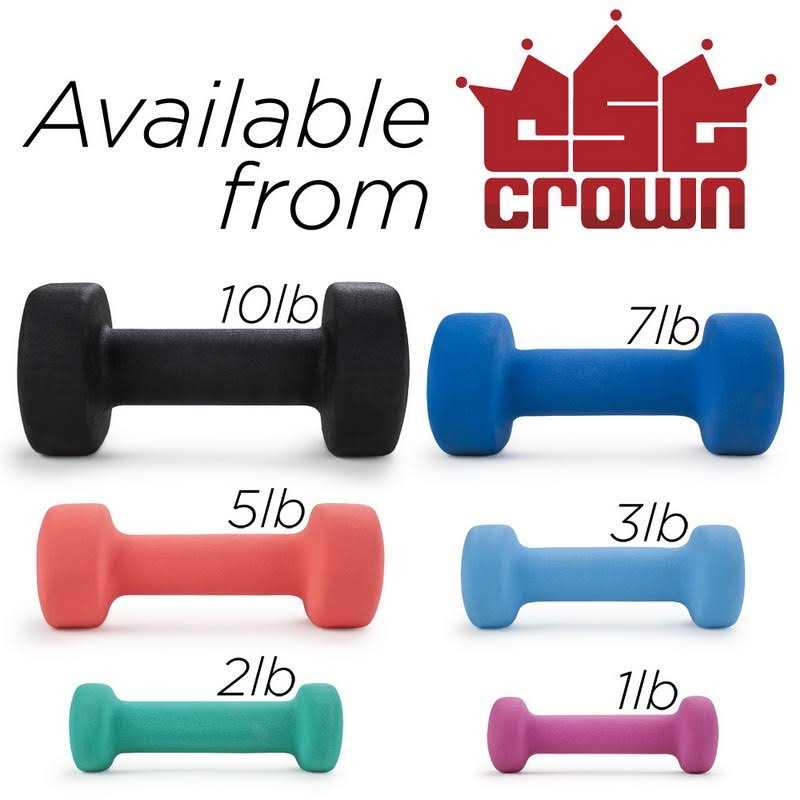 Crown Sporting Goods Pair Neoprene Body Sculpting Hand Weights - Image 4