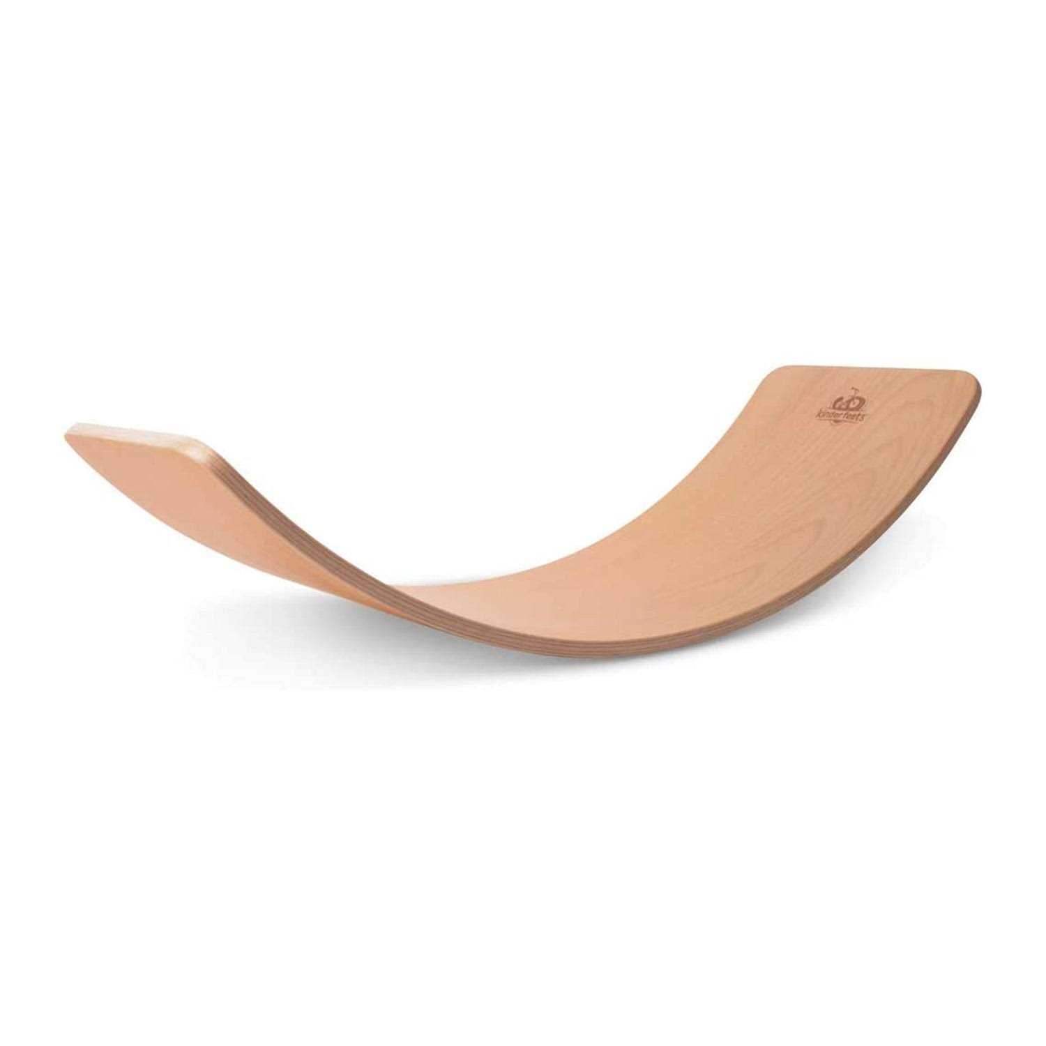 Kinderfeets Kinderboard Lite Natural Beechwood Rocking Curved Balance Board - Image 4