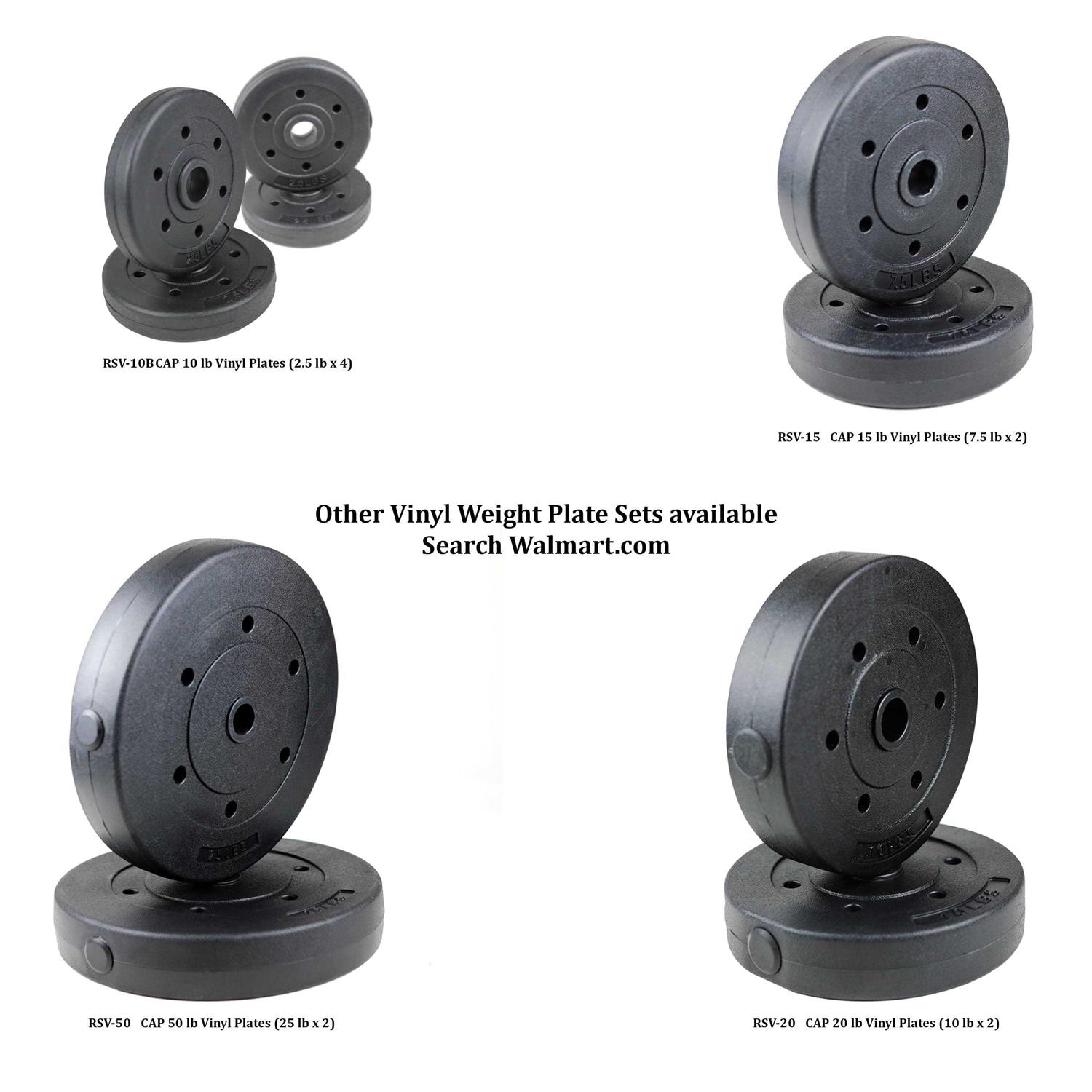 CAP Strength Adjustable Standard Combo Weight Bench with Rack and Leg Extension and 90 lb. Vinyl Weight Set - Image 4