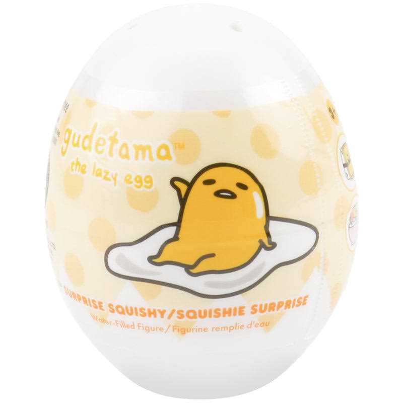 Hamee Sanrio Gudetama Lazy Egg Yolk Cute Water Filled Squishy Box Mini Fidget Stuffer Baby Birthday Gift Bag - Image 5