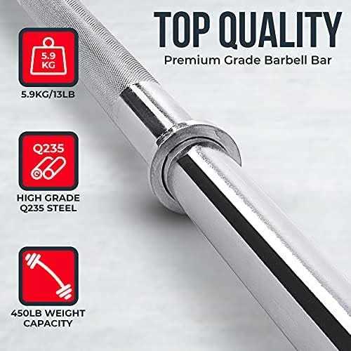 Iron Crush Barbell Multifunction 6-Foot Weight Bar for Beginners & Pro Lifters - Image 3