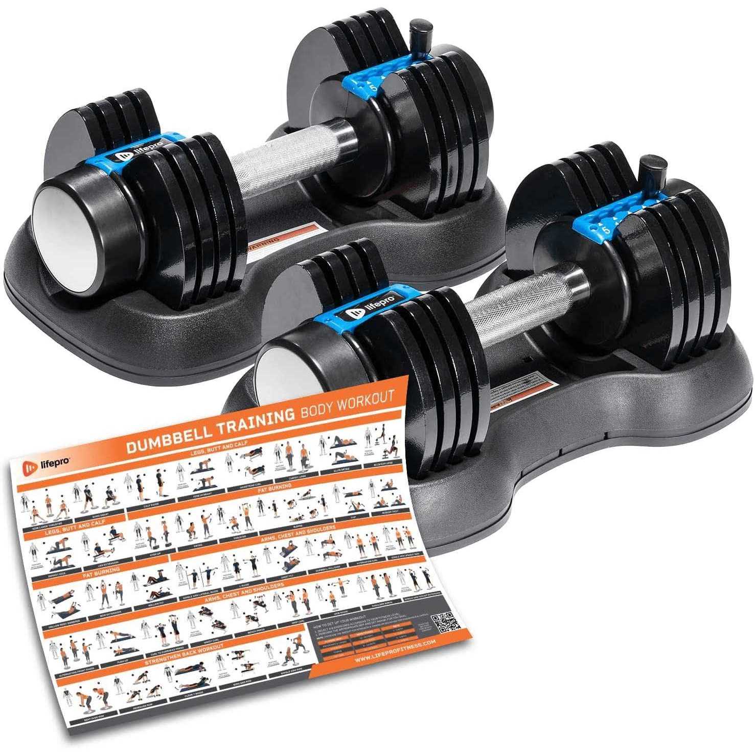 Lifepro PowerFlow Adjustable Dumbbell - Image 5