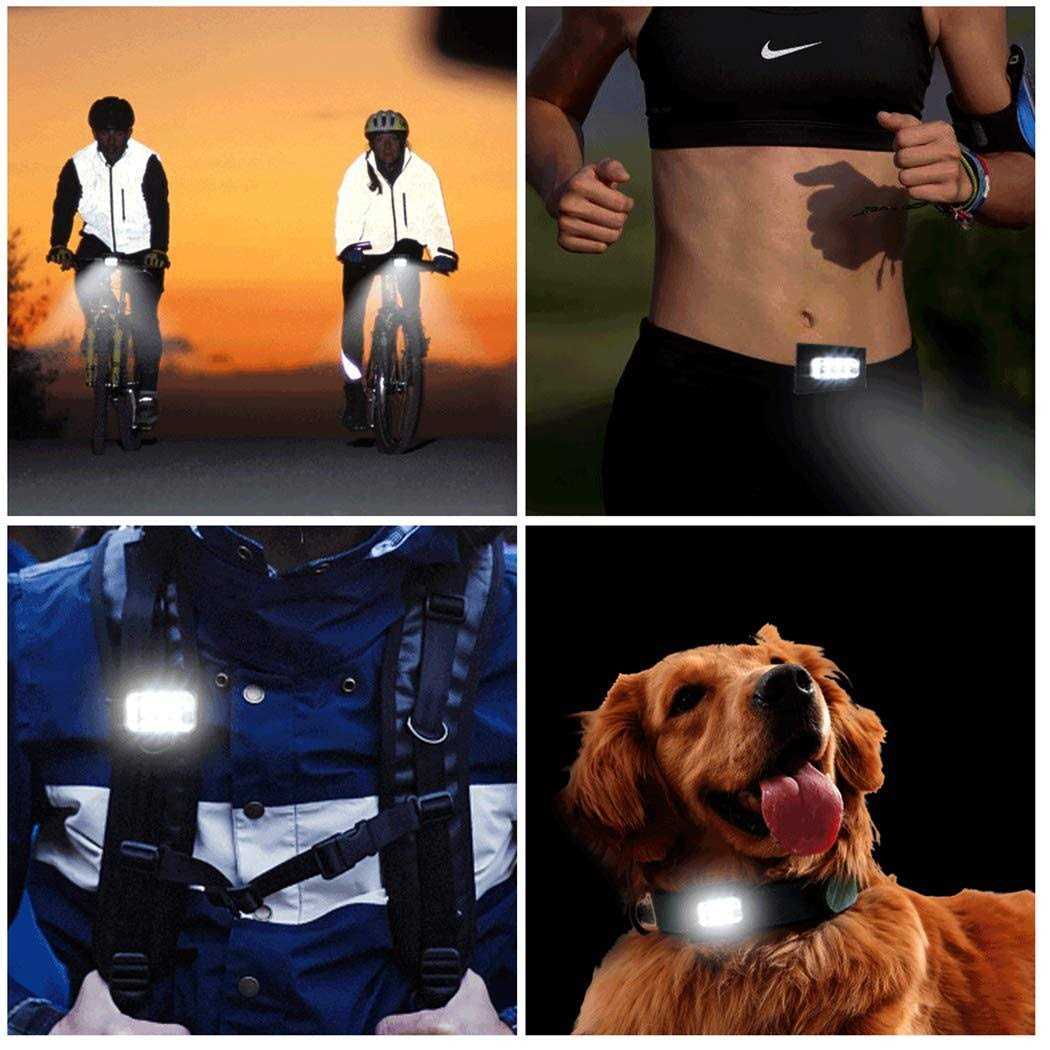 GOANDO Running Lights 2 Pack Safety Jogging LED Light for Runners and Joggers High Visibility Reflective Running Gear with USB Charging Line and - Image 4