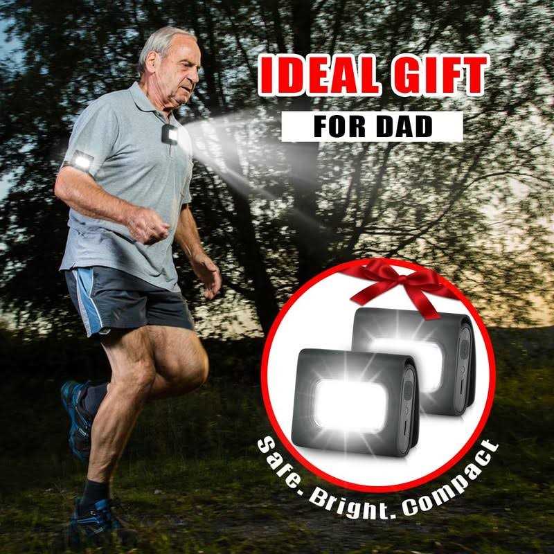 GOANDO Running Lights 2 Pack Safety Jogging LED Light for Runners and Joggers High Visibility Reflective Running Gear with USB Charging Line and - Image 5