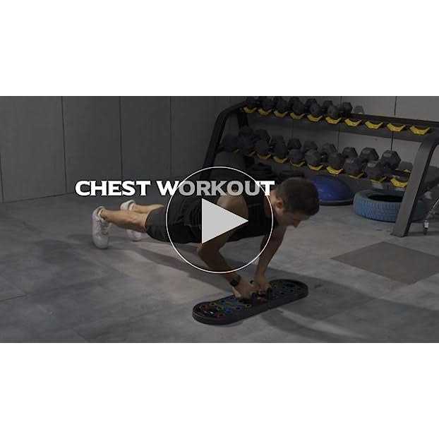 Hotwave 20 in 1 Push Up Board with Resistance Bands Push Up Bar Fitness,Pushups Handle For Floor.Portable Home Gym Workout Equi - Image 5