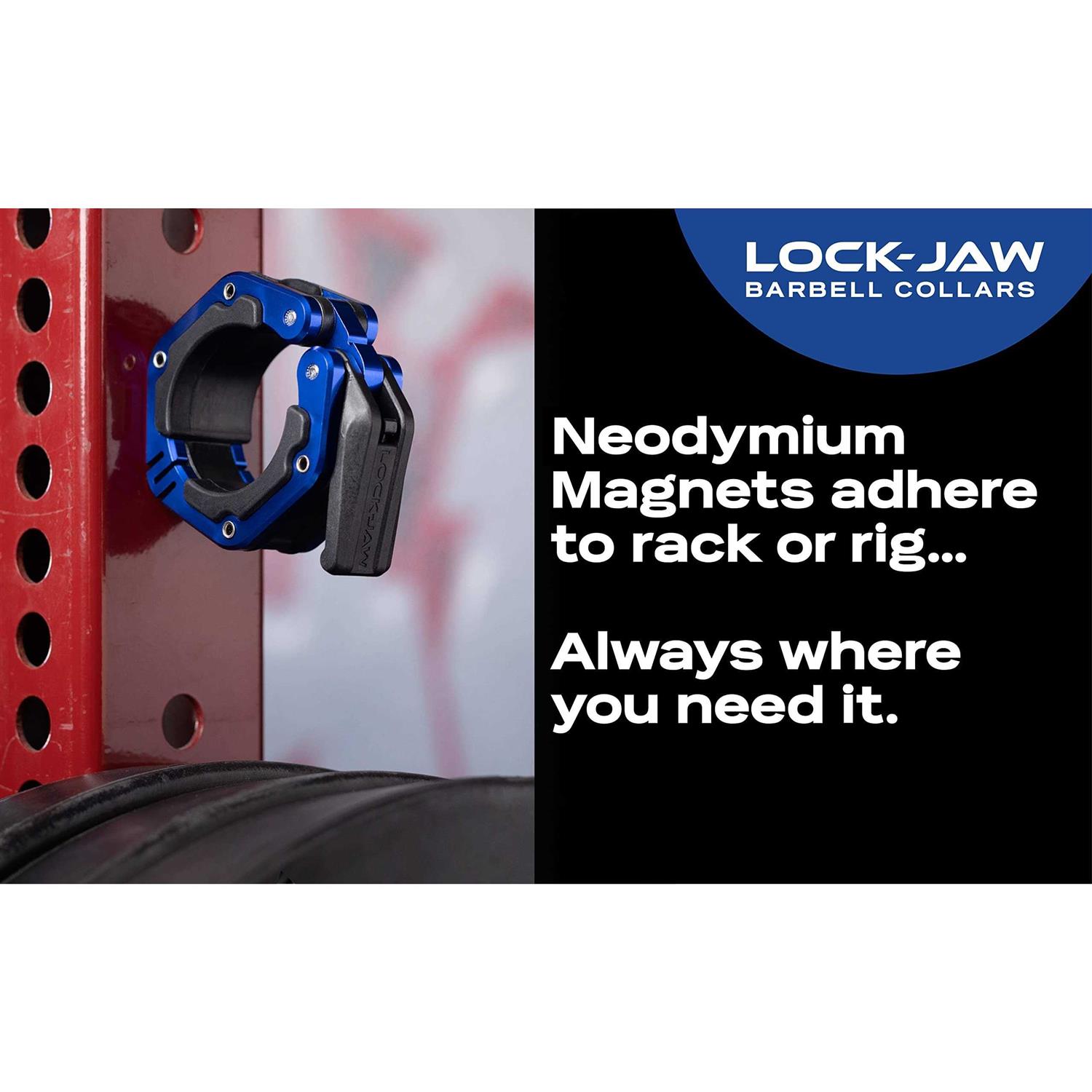 Lock-Jaw Flex Quick Release Aluminum Barbell Collar with Magnet - Image 3