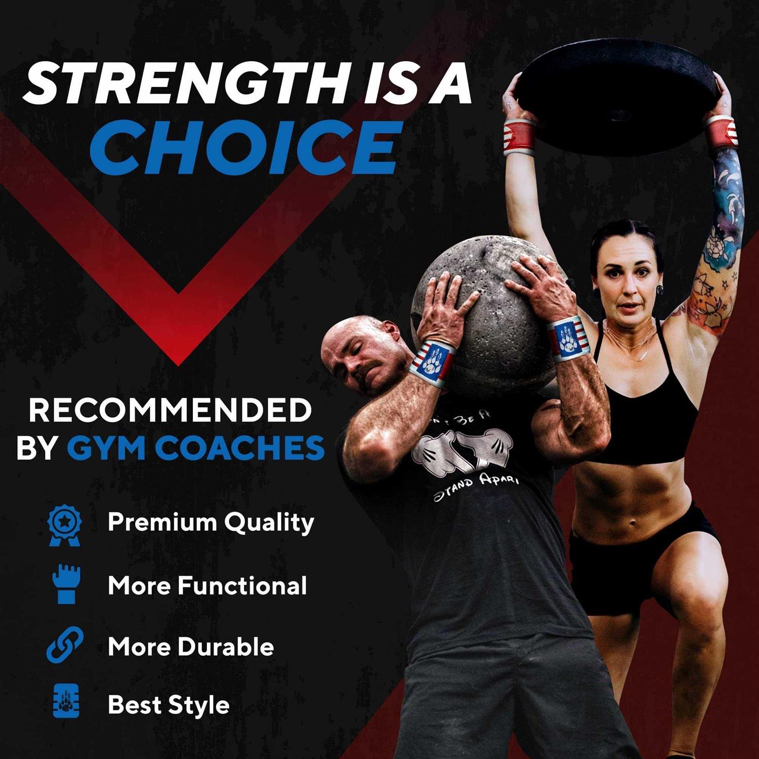 MANIMAL Wrist Wraps Wrist Weightlifting and - Image 4