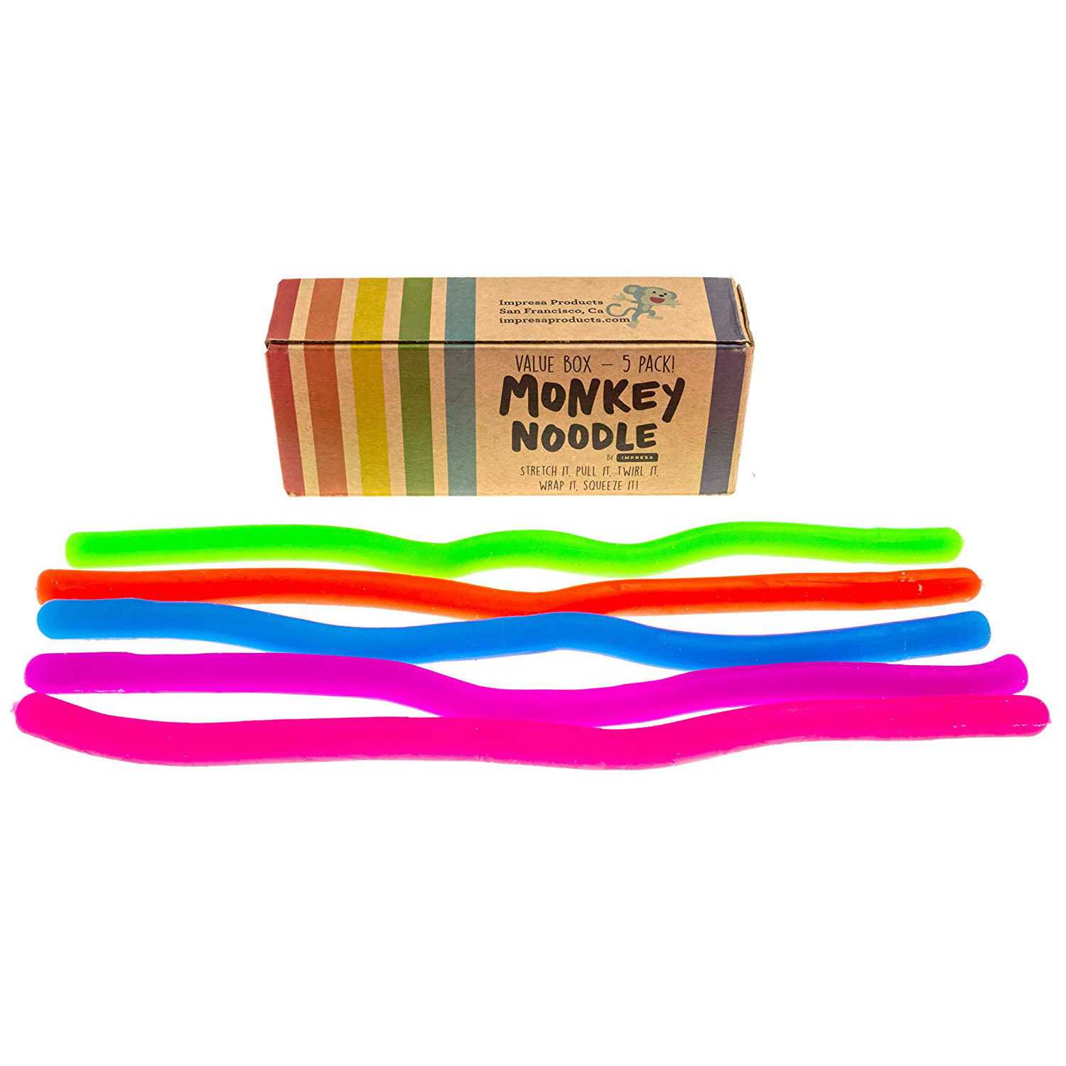 Impresa Products 5-Pack of Stretchy String Fidget / Sensory Toys - Image 4