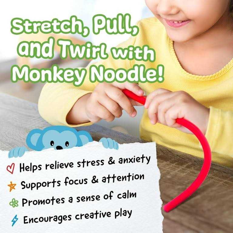 Impresa Products 5-Pack of Stretchy String Fidget / Sensory Toys - Image 5