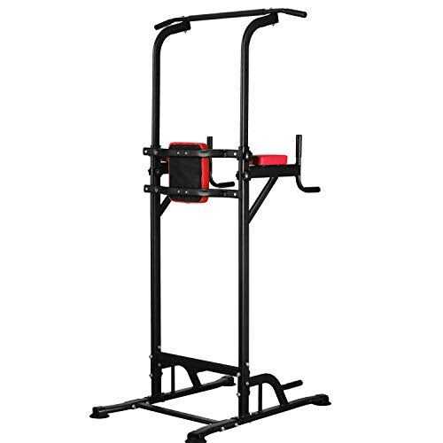 Wesfital Power Tower Dip Station Pull Up Bar Stand Height Adjustable Strength Training Equipment for Fitness Home Workout - Image 5