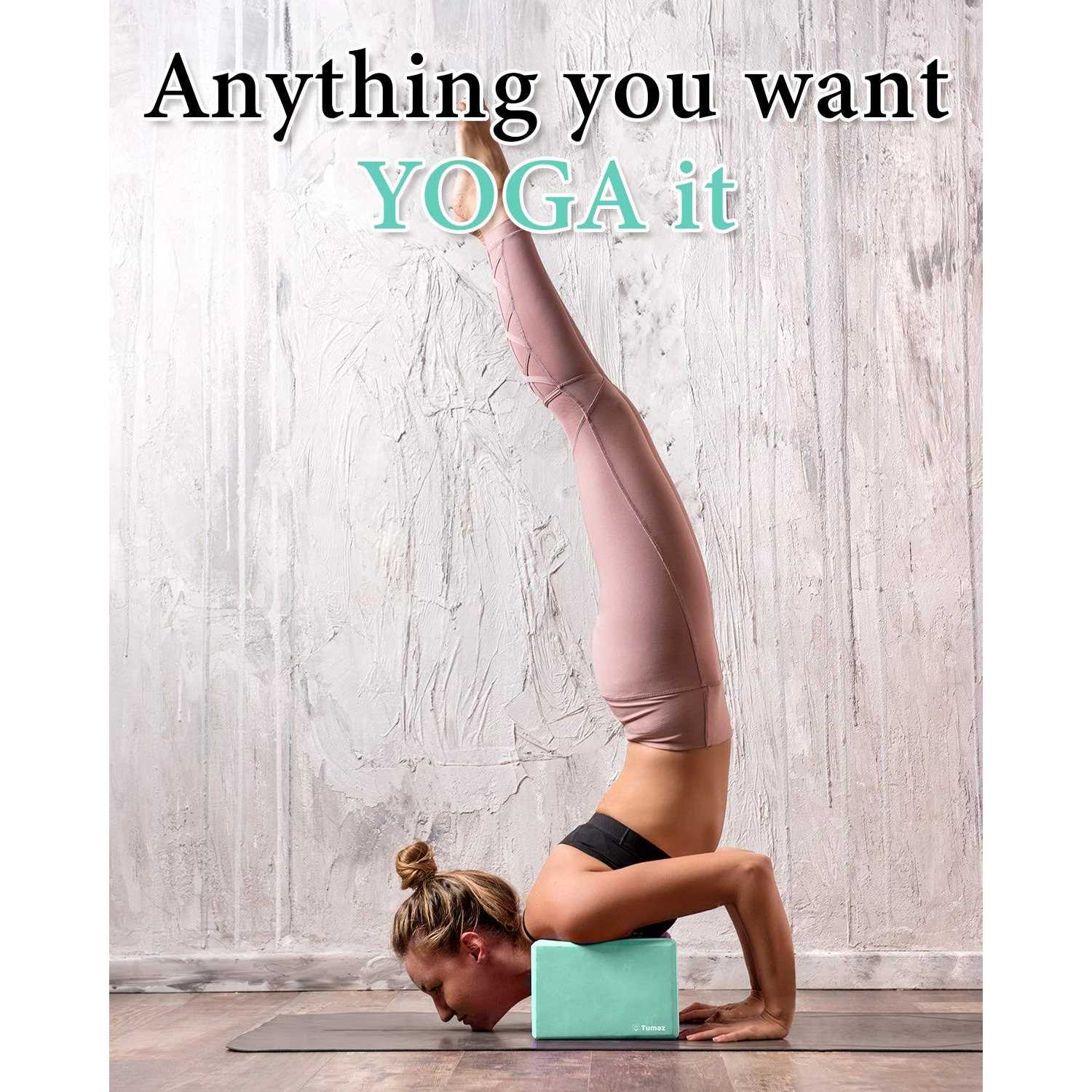 Tumaz Yoga Blocks 2 Pack with Strap - Image 3