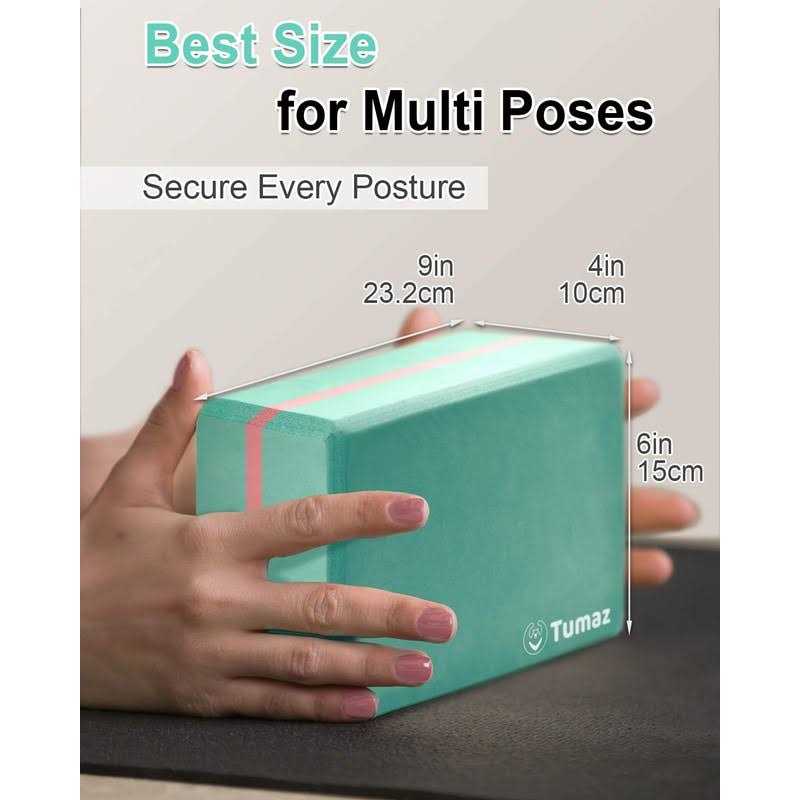 Tumaz Yoga Blocks 2 Pack with Strap - Image 4