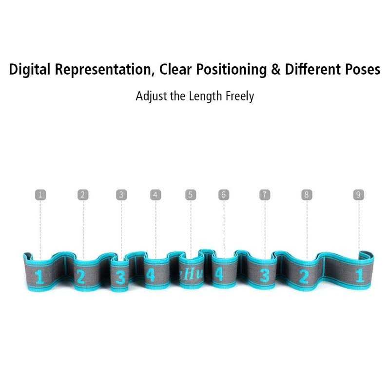 DEHUB Stretch Strap, Elastic Yoga Stretching Strap, Multi-Loop for Physical Therapy, Pilates, Yoga, Dance & Gymnastics Exercise and Flexible Pilates - Image 5