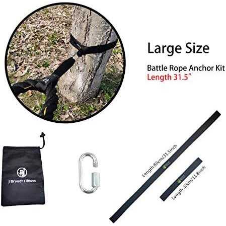 J Bryant Fitness Extra Length Outdoor Battle Rope Anchor Strap Kit Accessories Sport for Rope Easy Setup Home gym Muscle Workout - Image 5